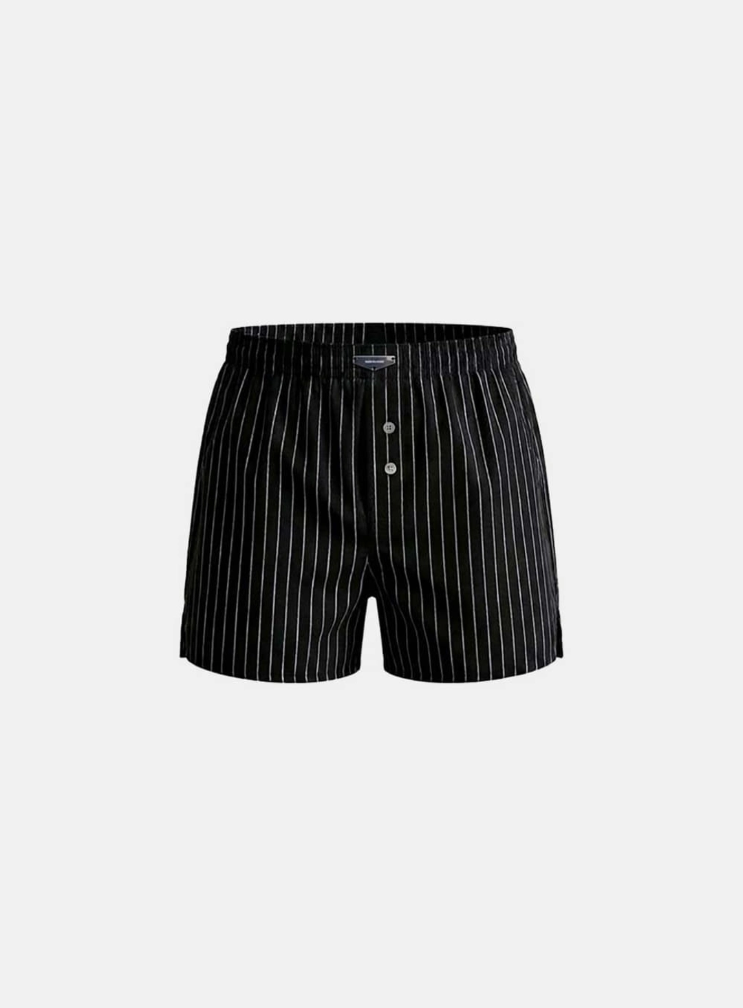 배드블러드 [w-pnt26-002] Button Fly Boxer Shorts - Black Stripe 상품 이미지 1