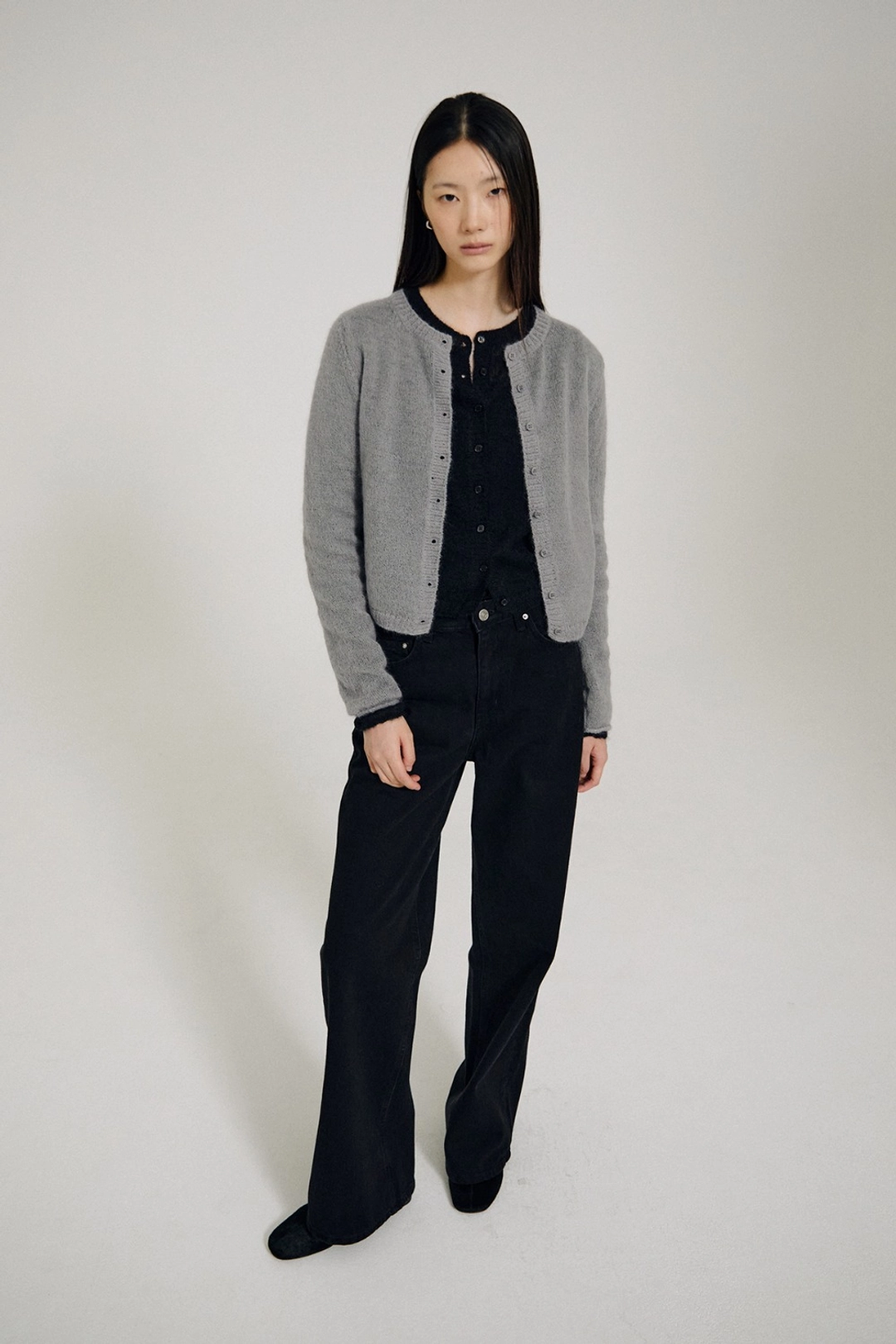 수아마르 Brea Kid Mohair Cardigan (Gray) 상품 이미지 1