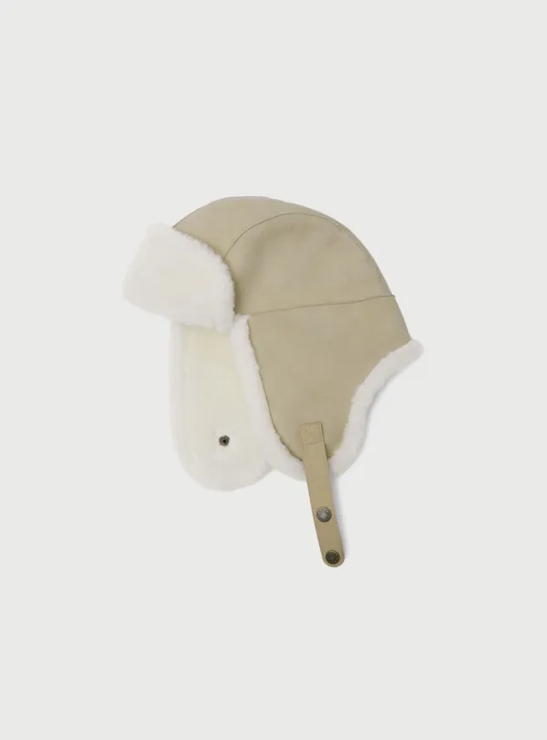 SUEDE FUR TRAPPER HAT