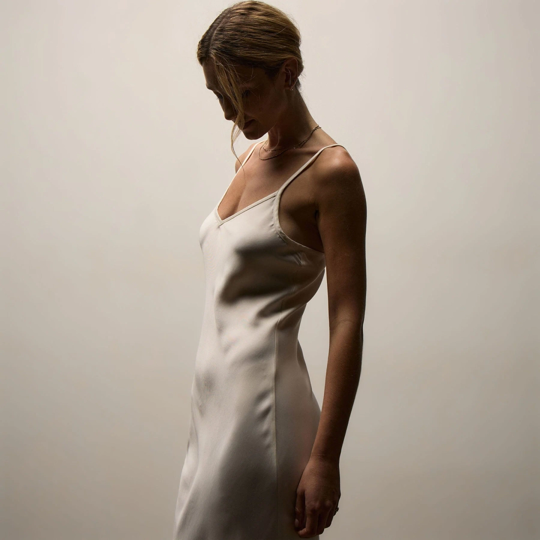 제임스펄스 Satin Cami Slip Dress - Ivory Pigment 상품 이미지 2