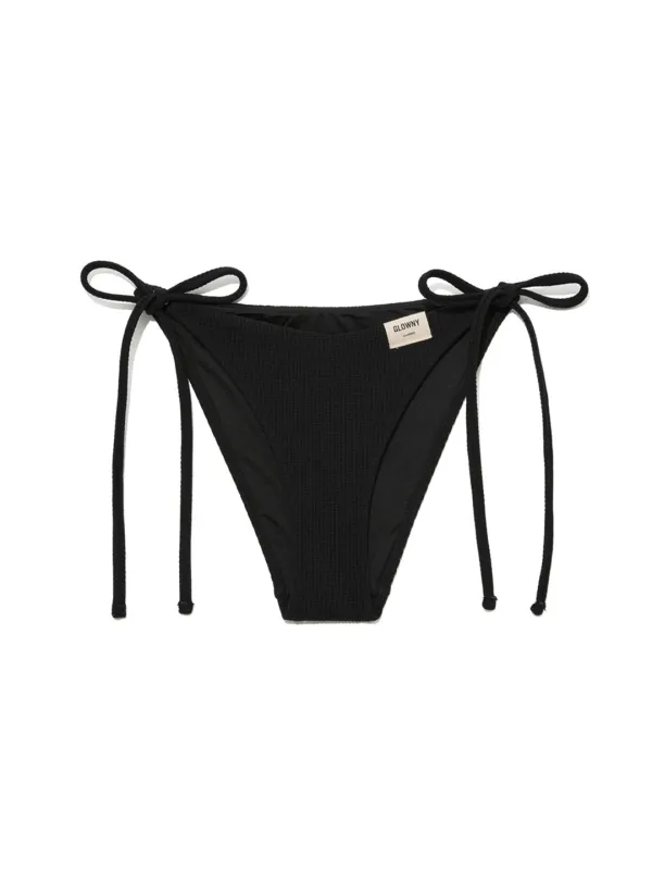 G WAFFLE BIKINI BOTTOM (BLACK)