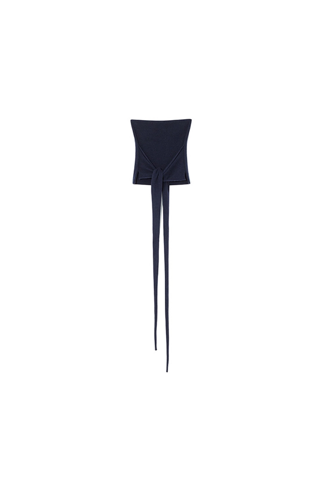 르917 REFINED CASHMERE WRAP TUBE TOP [NAVY] 상품 이미지 1