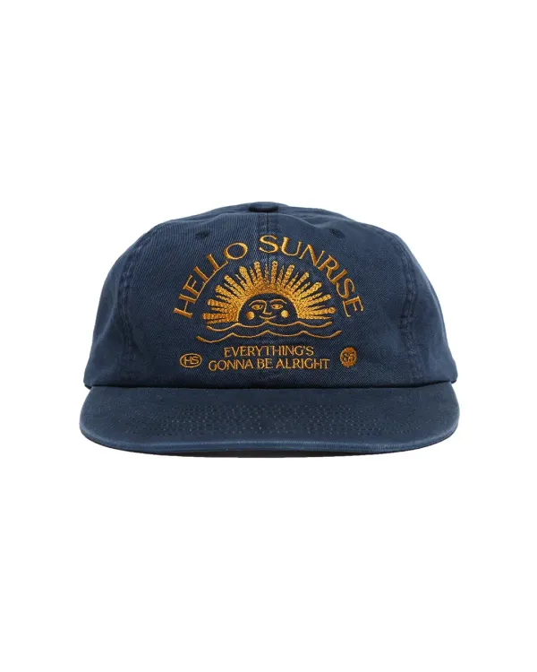 Washed HS Arch Logo 6Panel Cap_Navy/Orange
