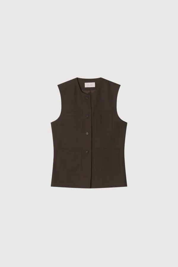 Hace Wool Vest_Brown