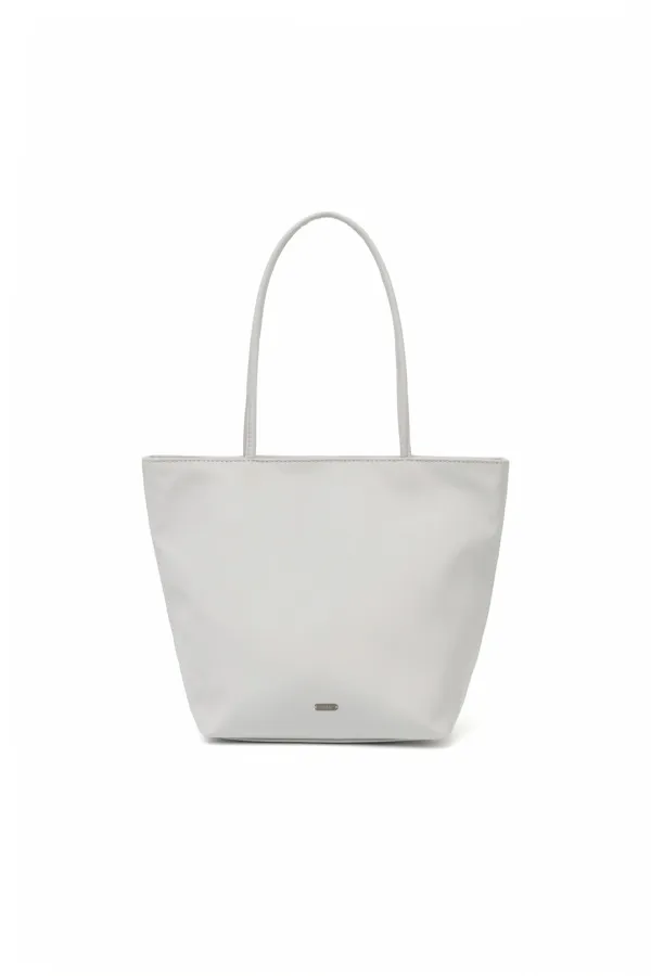 Nylon Mini Shopper Bag Grey