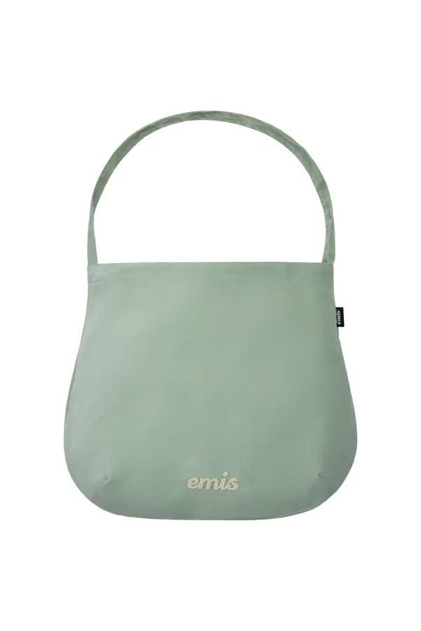 CORDUROY ROUND ECO BAG-MINT