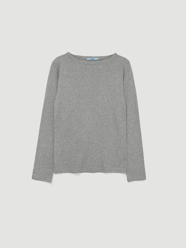 Boat neck t-shirt (멜란지)