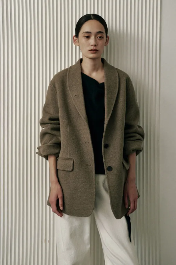 SANDEN CASHMERE JACKET_BOCASHI BEIGE