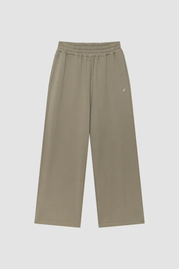 TWO-WAY WIDE SWEAT PANTS_KHAKI