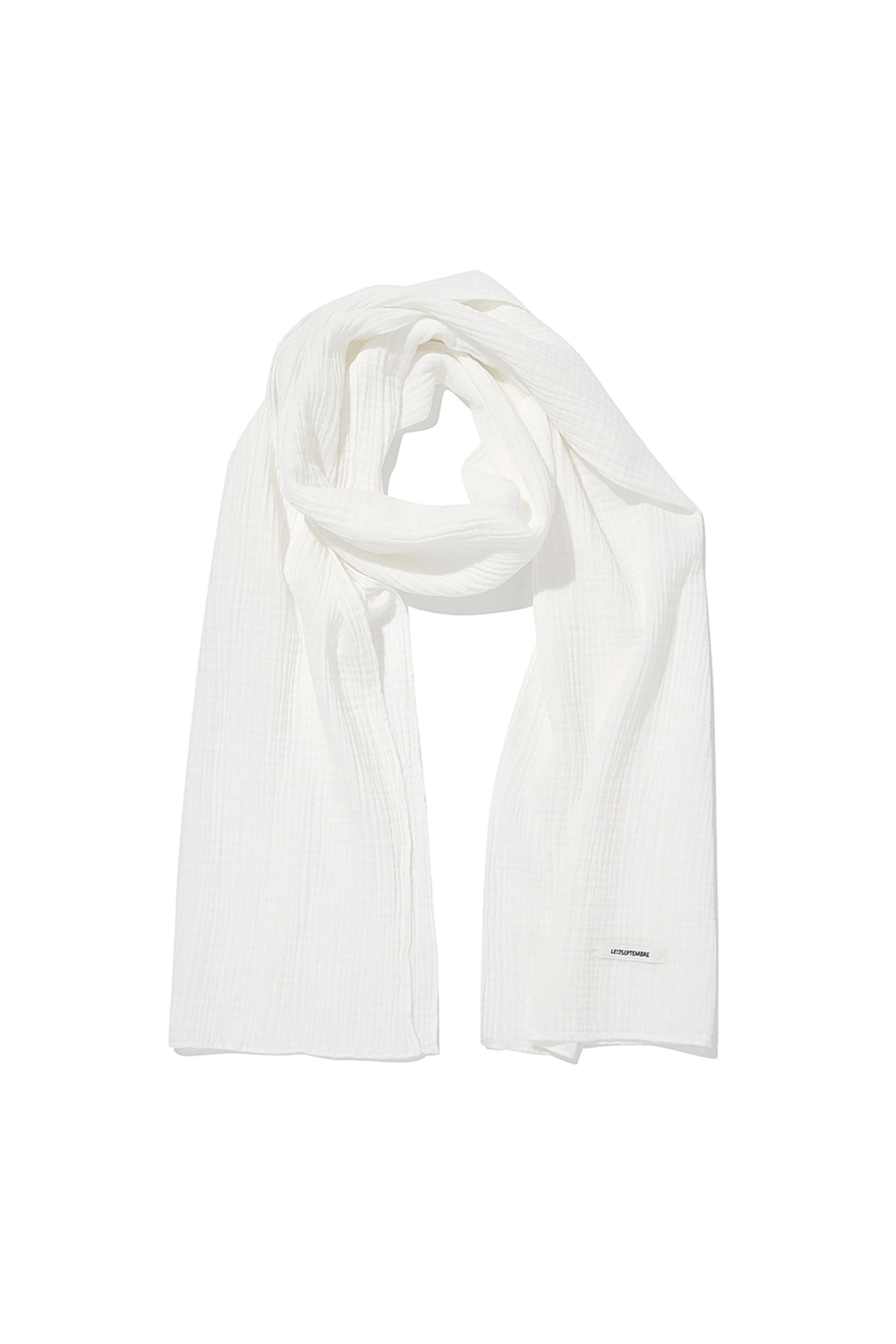 르917 COTTON WRINKLE MUFFLER [WHITE] 상품 이미지 1