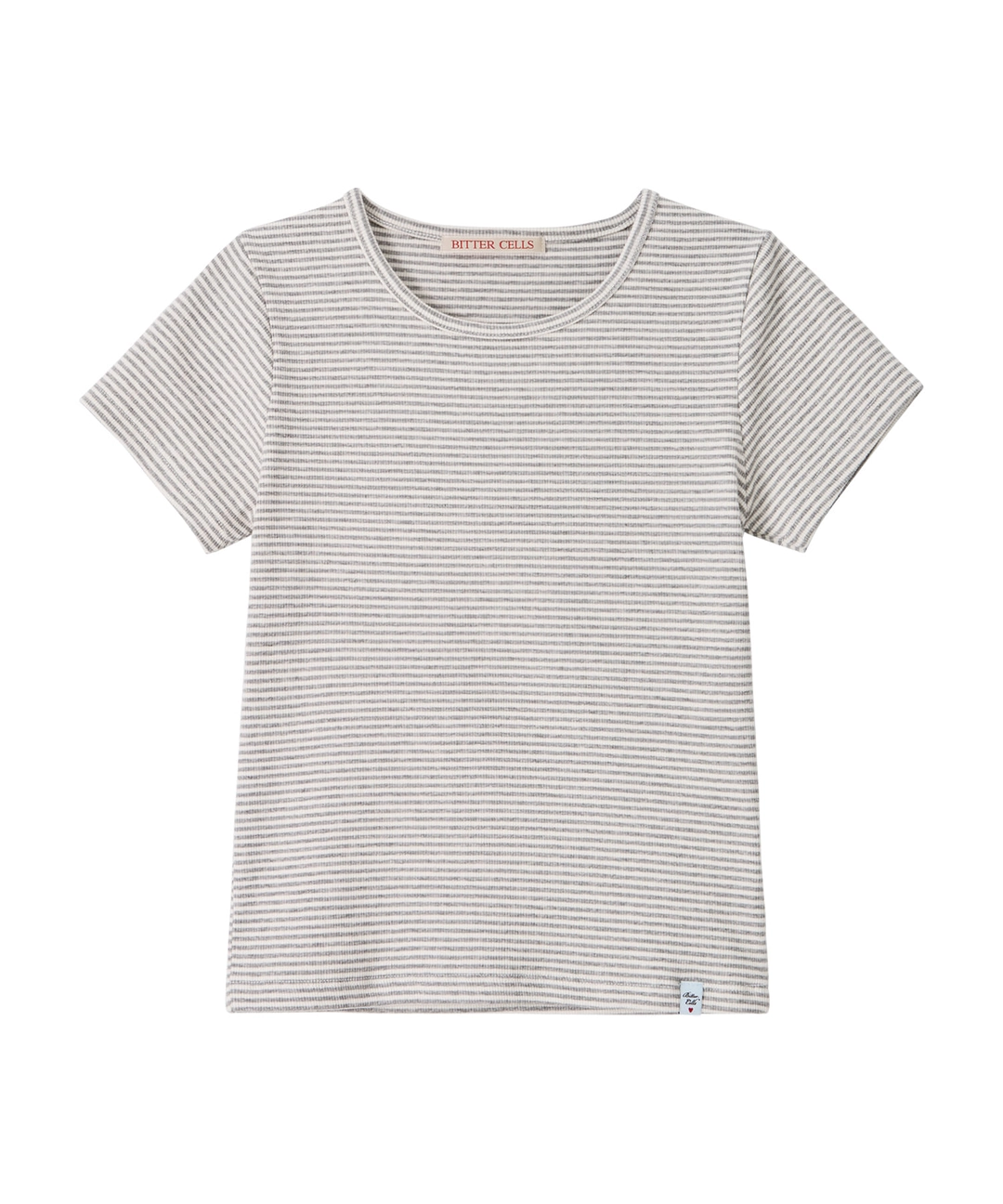 비터셀즈 Essential Golgi Half Tee-Stripe Grey 상품 이미지 1