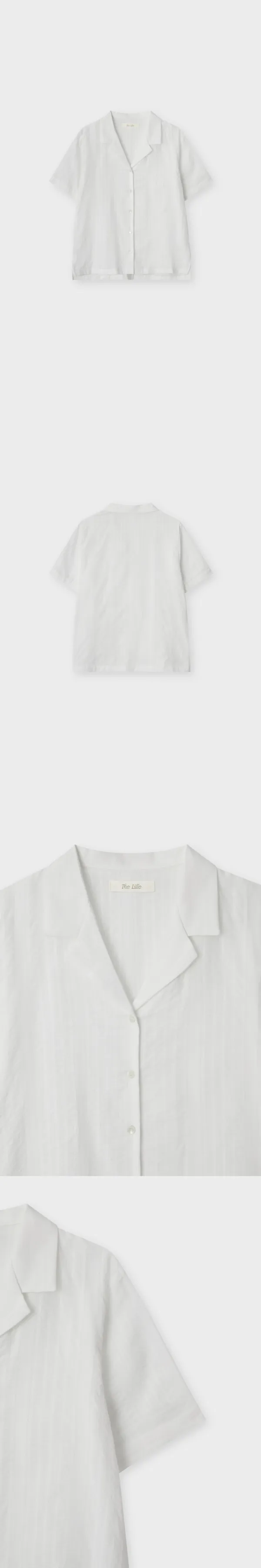 Beach Open Collar Shirt_Ivory