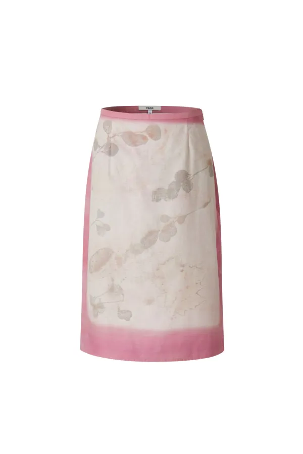 COTTON SKIRT (LEAF PINK)