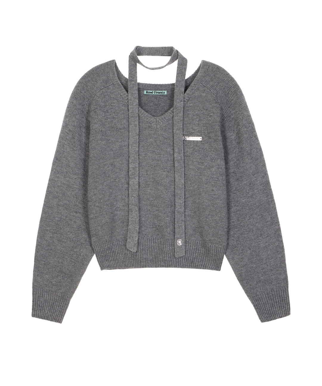로제프란츠 Tie & Vneck Knit [Gray] 상품 이미지 2