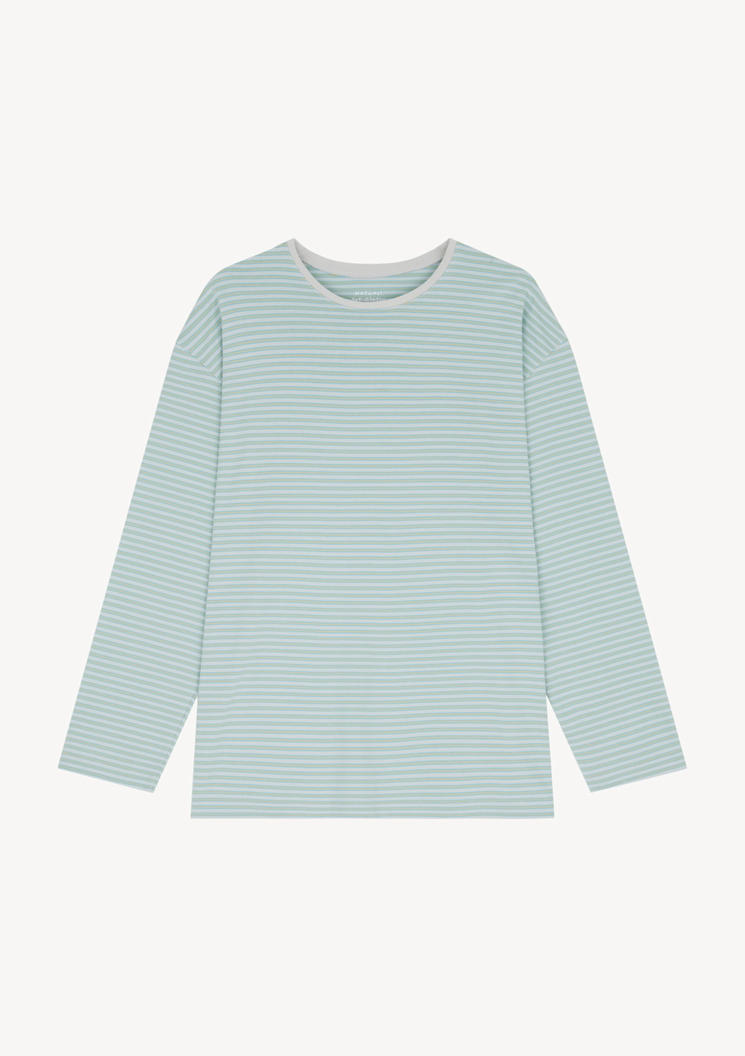 문달 Eliot R-Neck T-shirt in Yellow Stripe 상품 이미지 1