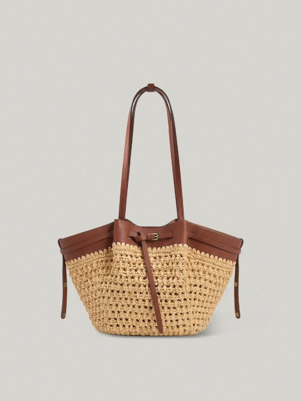 ANTHOS BAG BROWN - LAPIA안토스백 - 라피아
