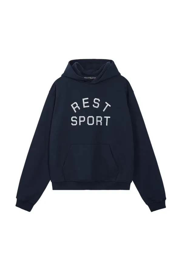 RS LOGO HOODIE - NAVY