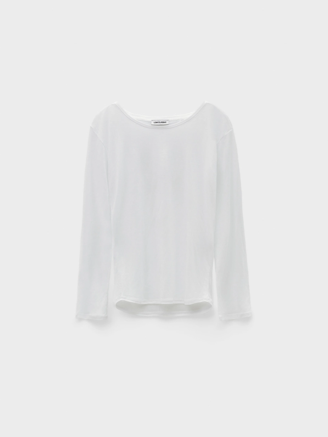 로우클래식 Sheer Long Sleeve T-Shirt_White 상품 이미지 1