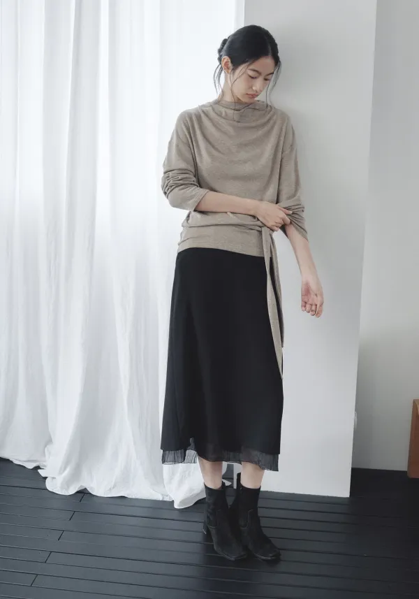 Nour Sheer Layered Skirt