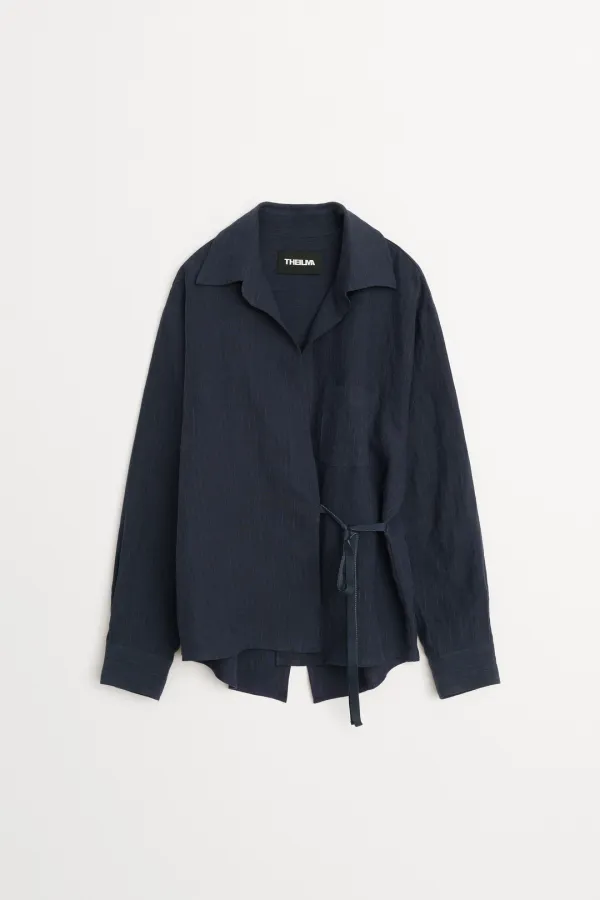 Beginning Back Painting Shirt navy