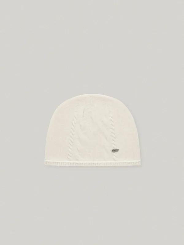 HERRIT CABLE BEANIE (IVORY)
