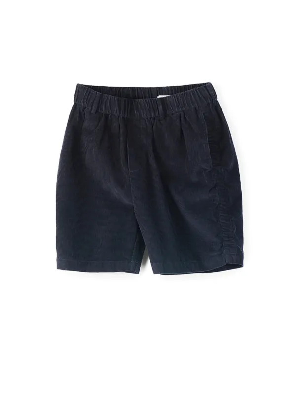 Puckering Corduroy Shorts_Deep Navy
