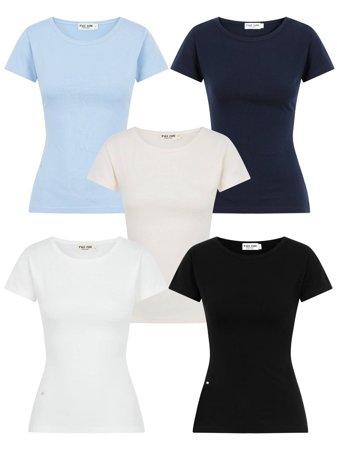 페일제이드 Bella Basic Round Neck T - Short Sleeve 상품 이미지 1