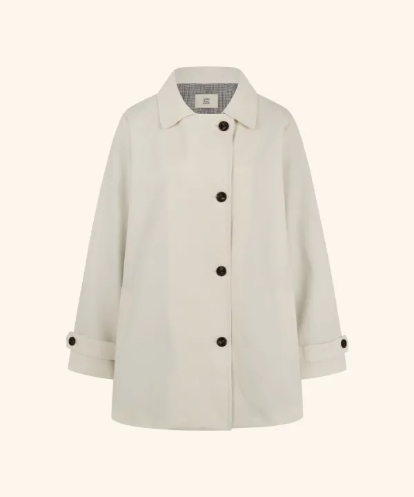 Dining Half Trench Coat ( Cream )