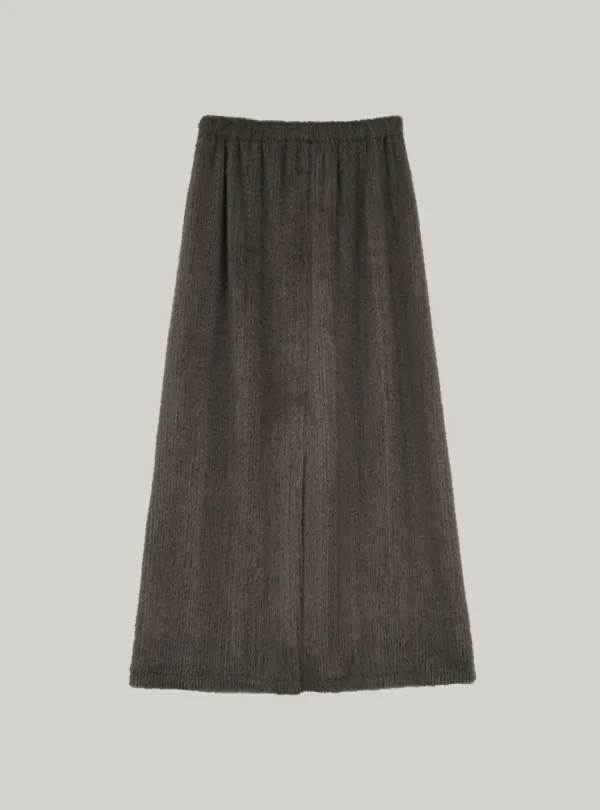 Texture Long Skirt (mocha)