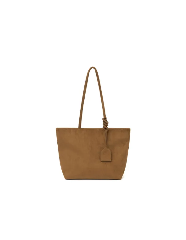 Suede Shopper Bag Brown