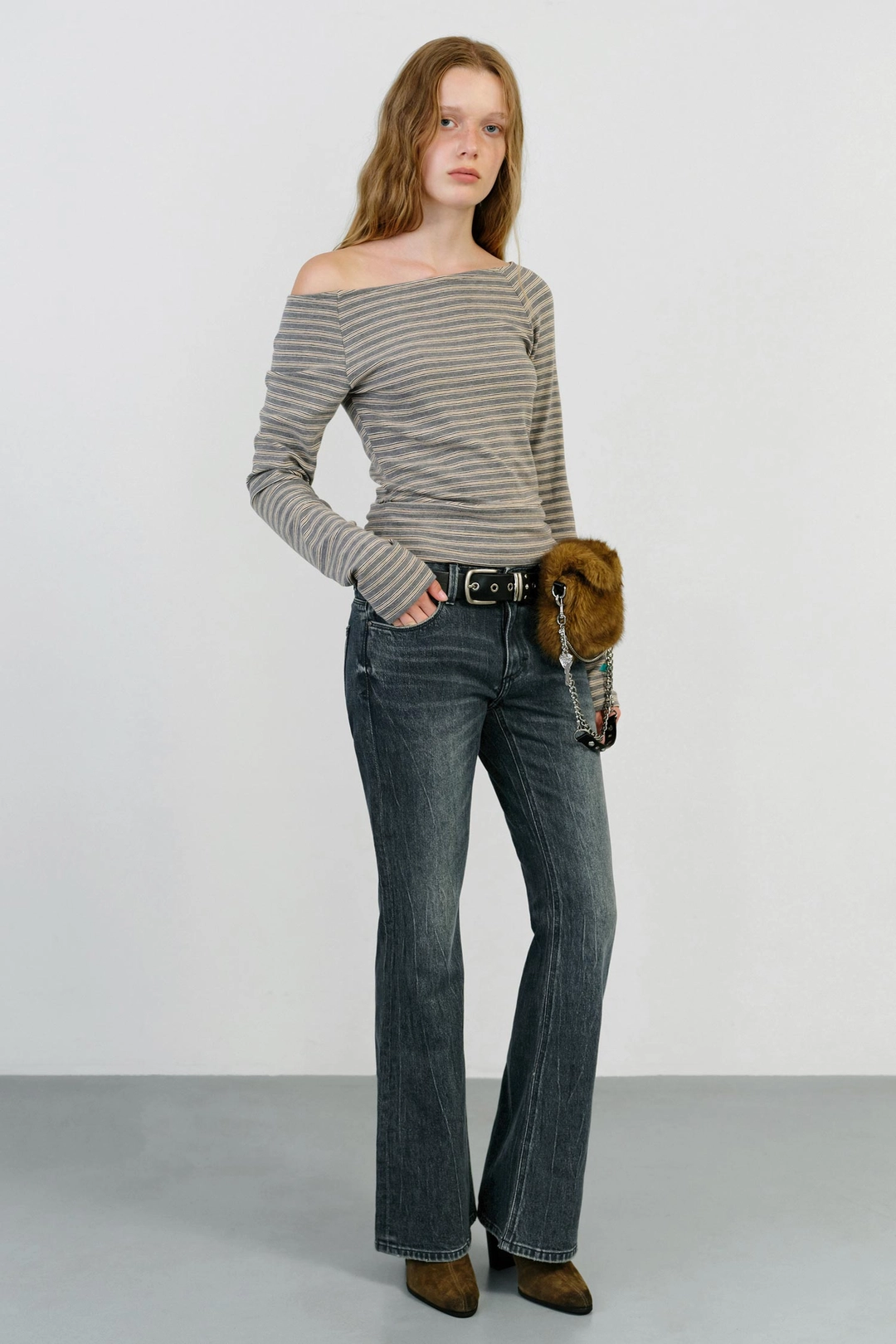 인스턴트펑크 TULIP POCKET BOOTCUT DENIM - BLUE 상품 이미지 1