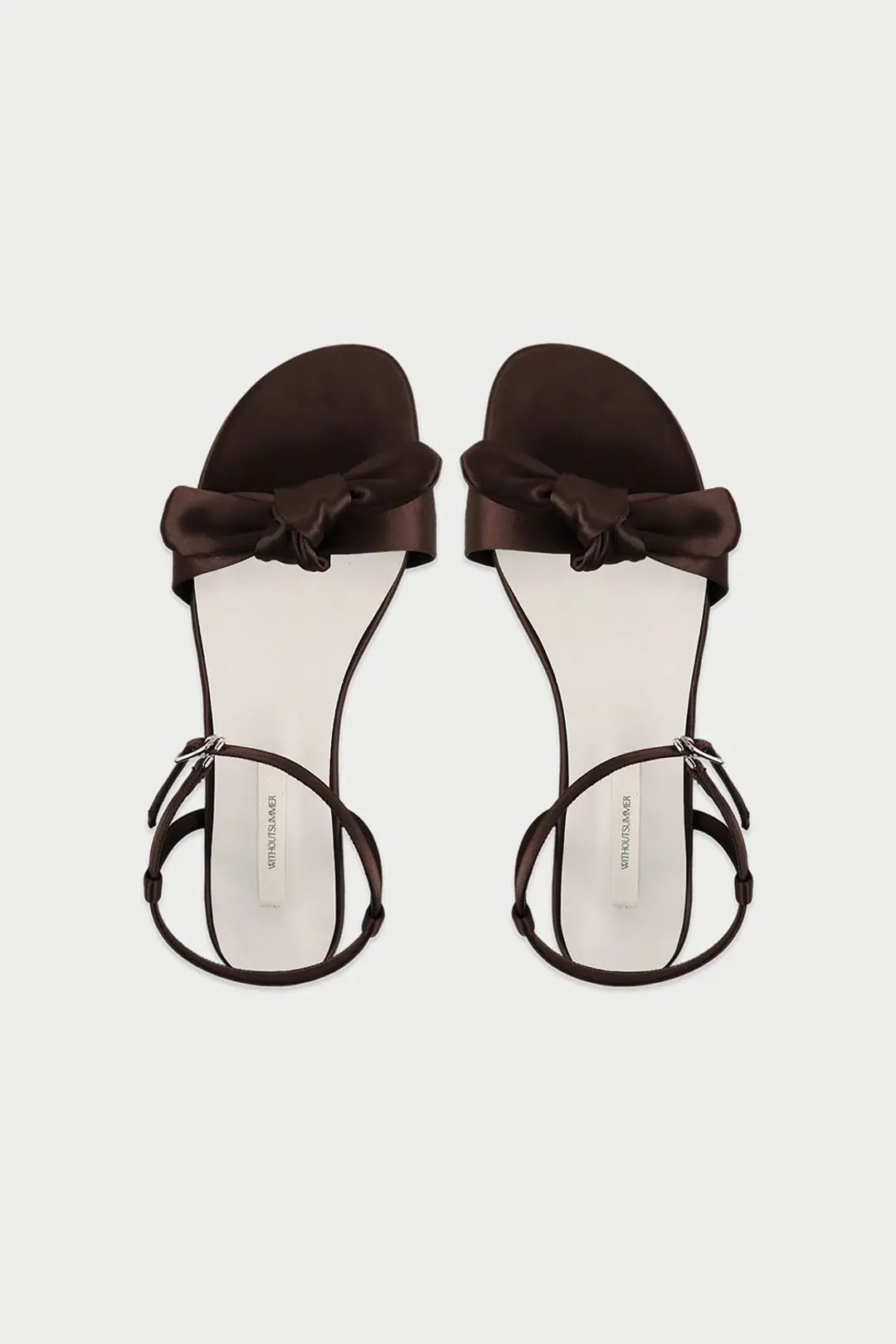 위드아웃썸머 Kohi ribbon sandal_brown 상품 이미지 1