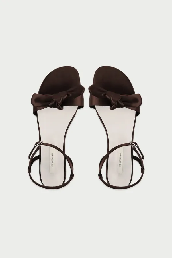 Kohi ribbon sandal_brown