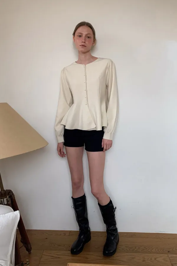 Margot Knit Top / Ivory