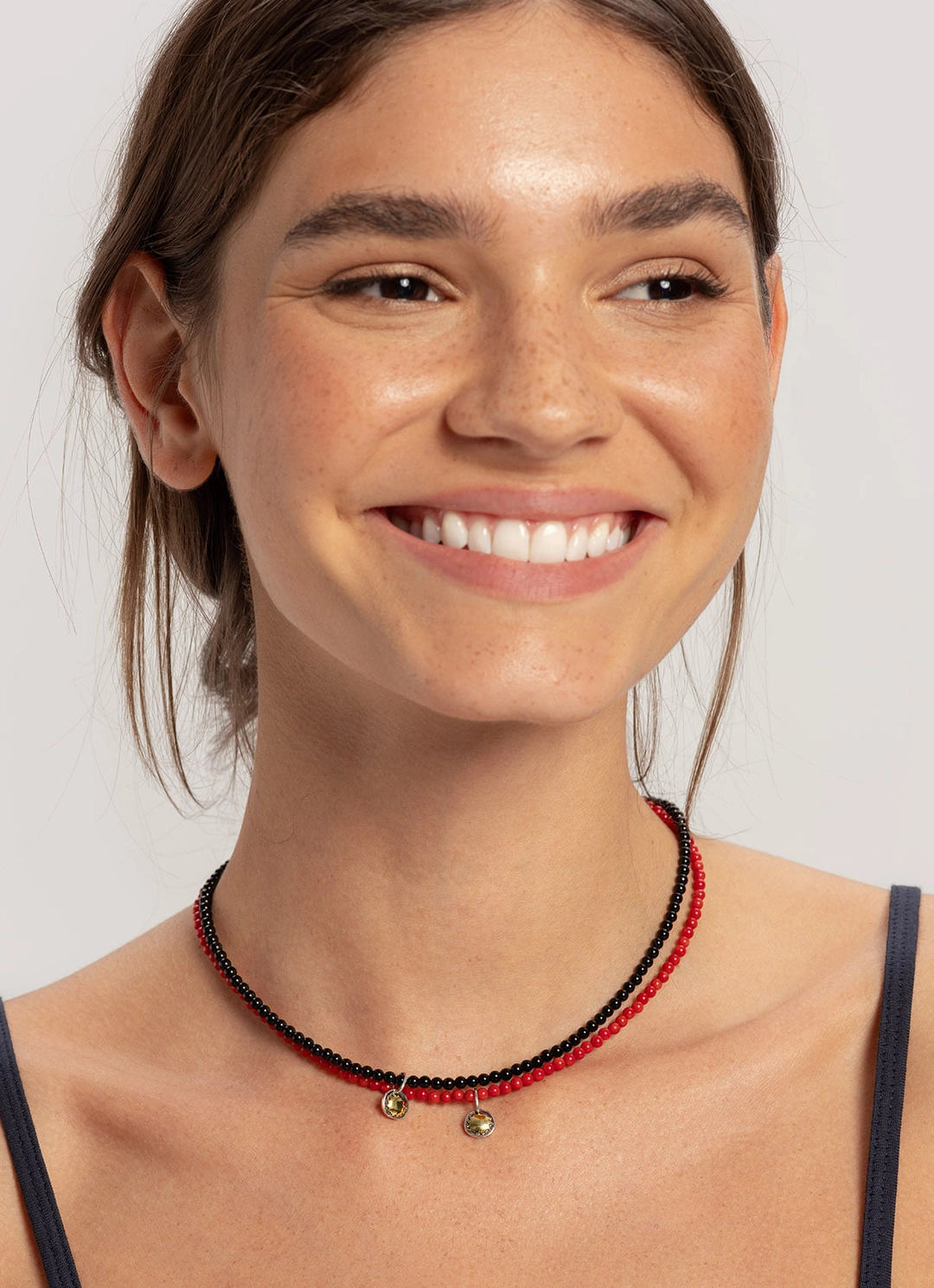부디무드라 Surya beaded necklace_Black 상품 이미지 2