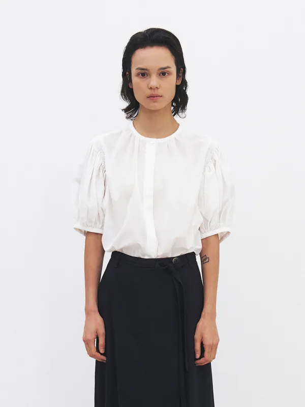 TFR SMOKED PUFF BLOUSE_IVORY