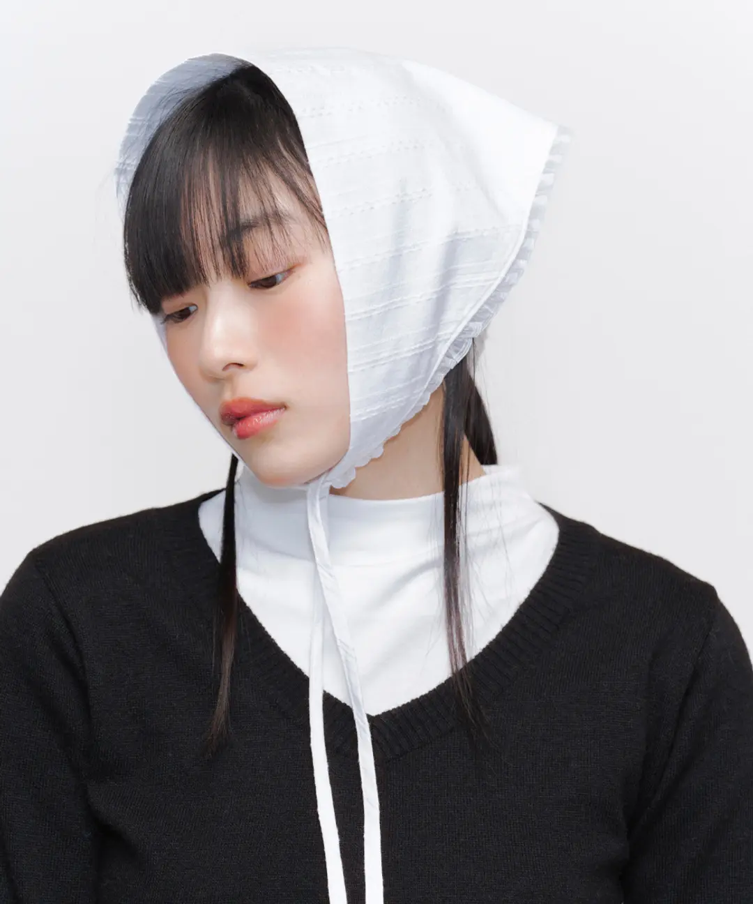 미세키서울 Shirt scarf WHITE 상품 이미지 2