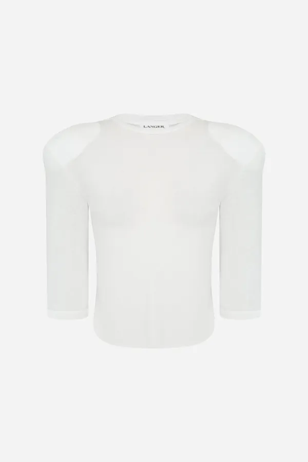 25SS agnes padded t-shirt