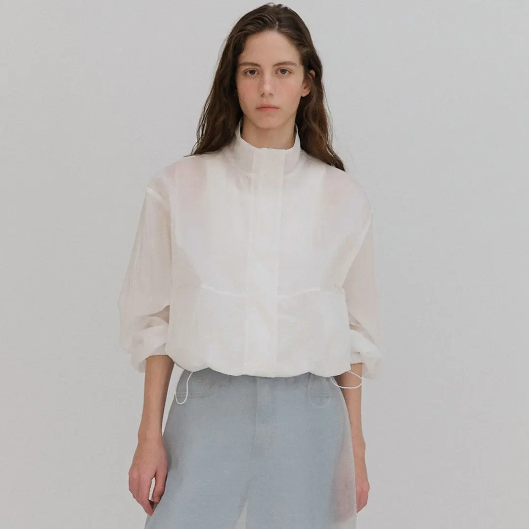 베이오드 Light blouson jumper_white 상품 이미지 2