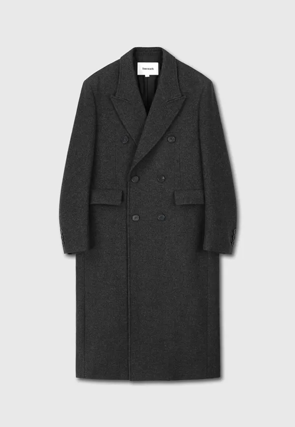 Herringbone Wool Double-Breasted Coat_ Dark Herringbone