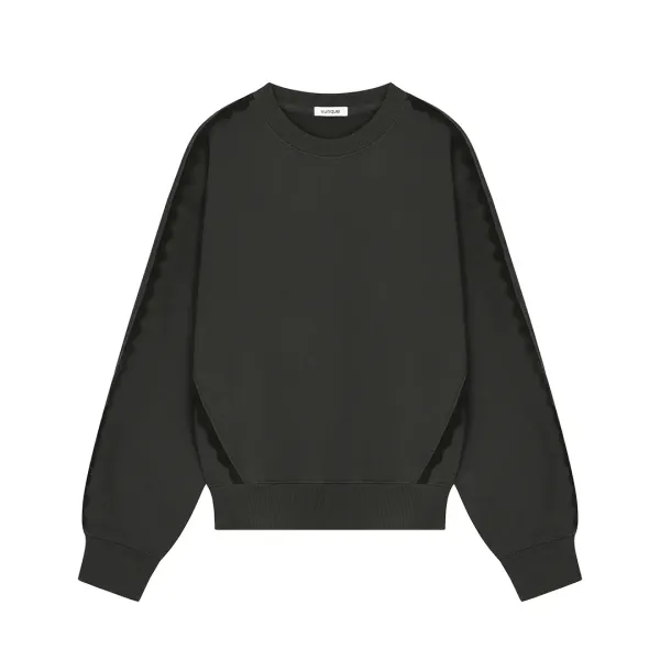 [아울렛] Lace Edge Sweatshirt (레이스 엣지 스웻셔츠) Grey