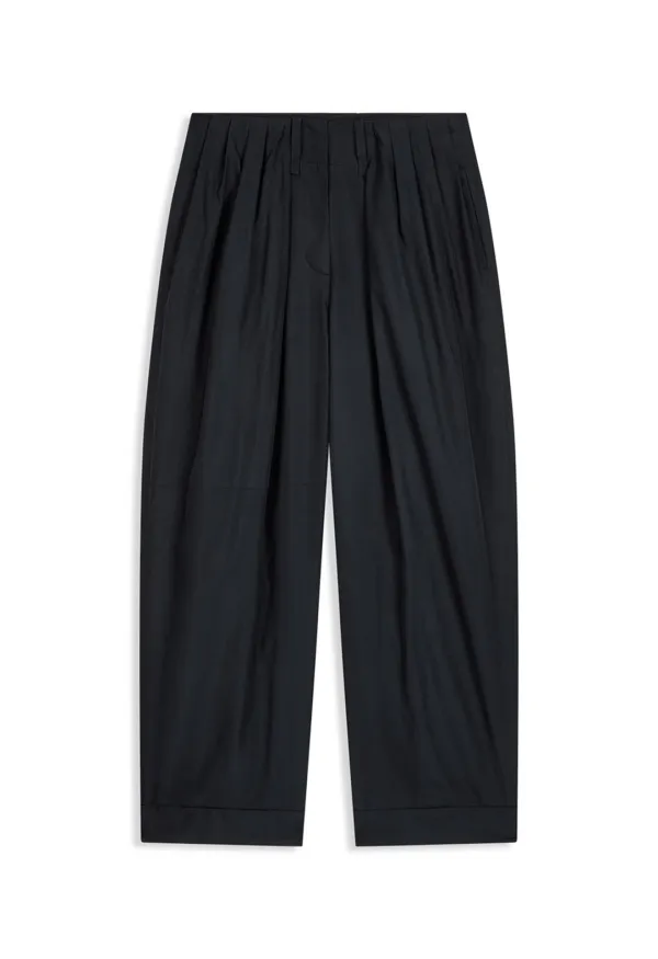 FLUID FULL GATHER PANTS, DARK NAVY
