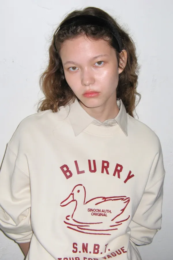Blurry Duck Sweatshirt (Ivory)