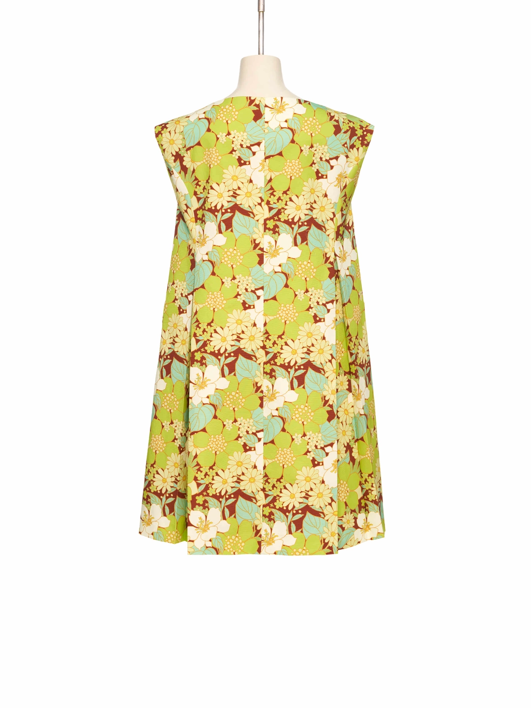 푸쉬버튼 SS26 GREEN FLORAL STAR NECKLINE A-LINE DRESS 상품 이미지 3