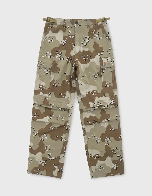STONE WASHED CARGO PANTS / Chocochip