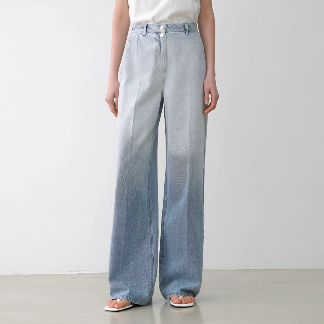 아뜰리에 나인 (PT-5673)BLUE GRADATION STRAIGHT JEAN 상품 이미지 2