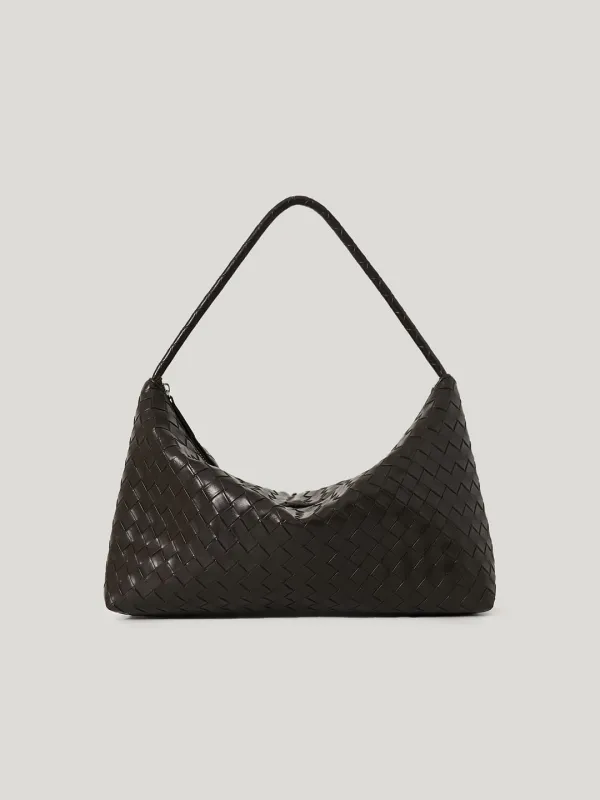 아든 위빙 호보백 Arden Weaving Hobo Bag_Dark Brown