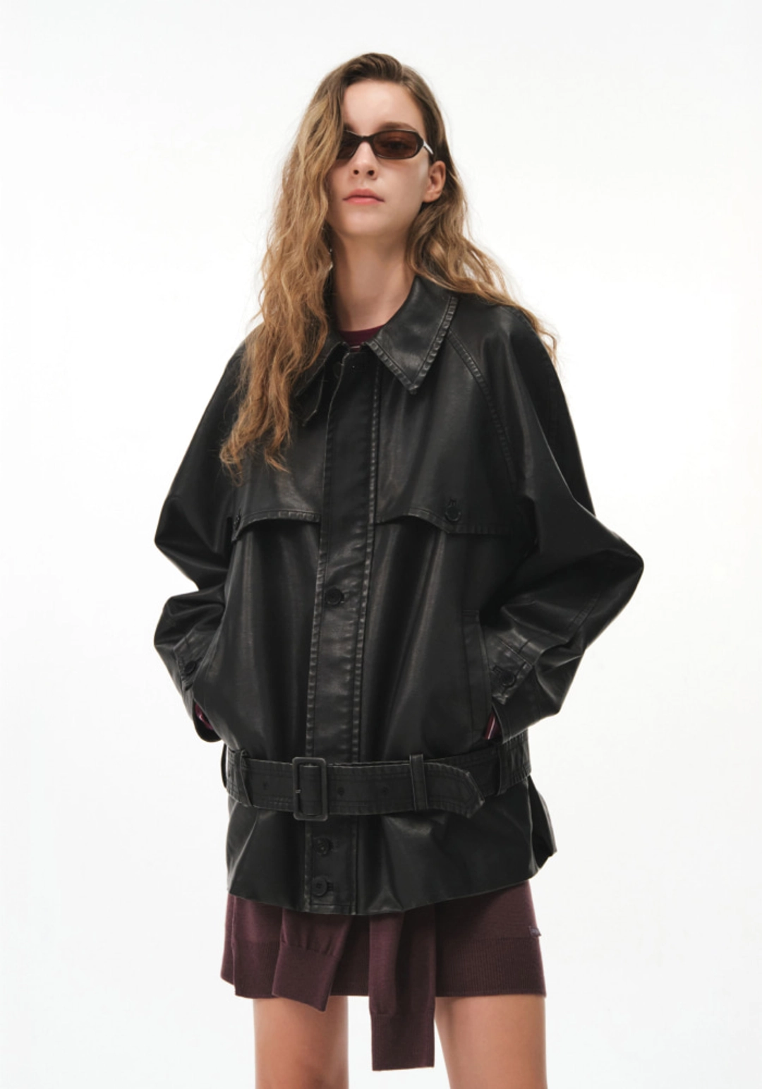 그로브 LUCIA LEATHER JACKET 상품 이미지 1
