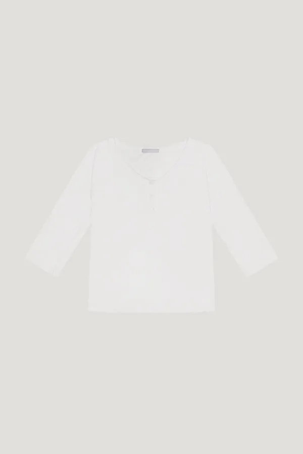 Nook Henley Tee (white)