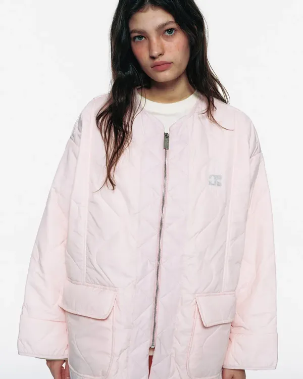 CENTAUR QUILTED JACKET_PINK
